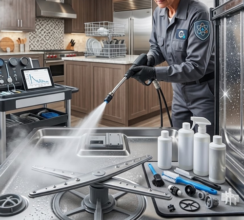 Professional Dishwasher Cleaning Performance Repair